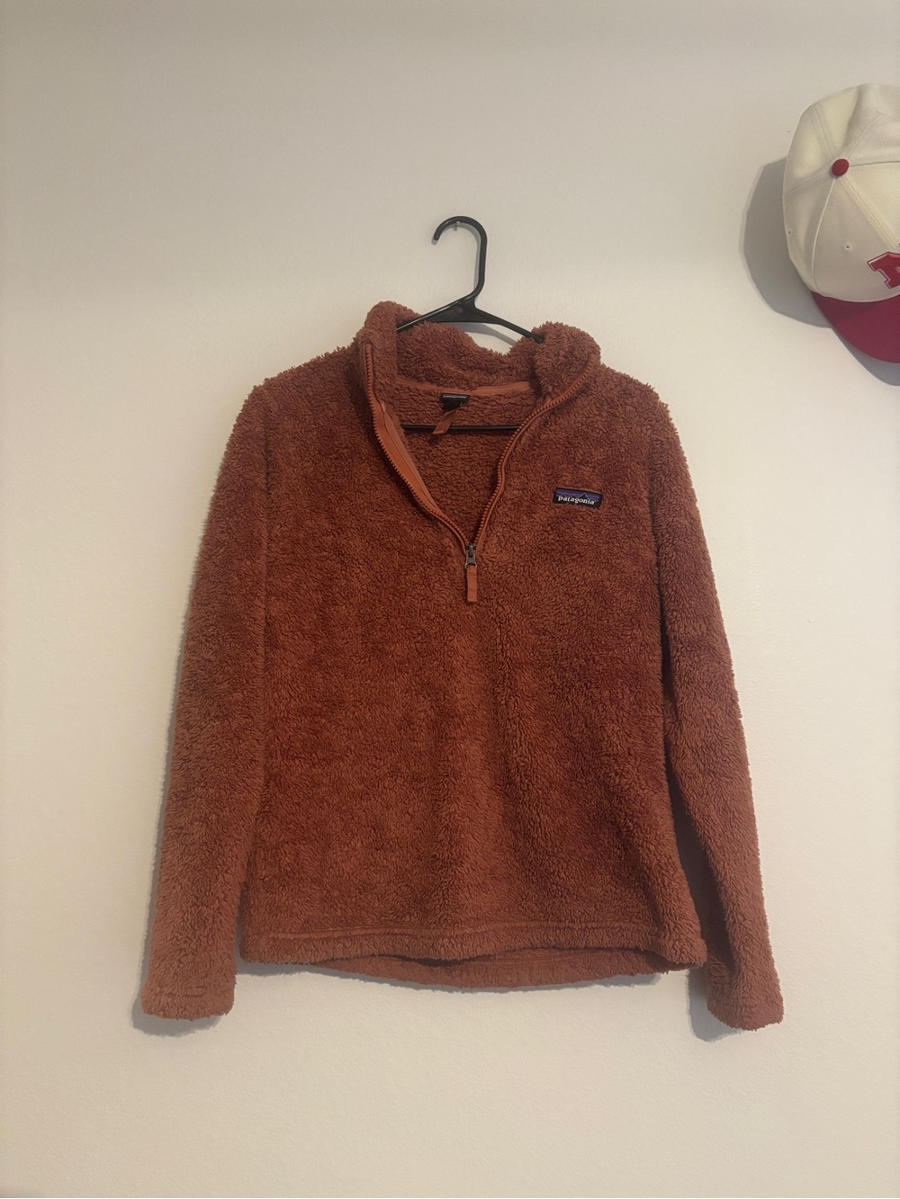 Patagonia Women's Rust Brown Quarter-Zip Fleece Pullover